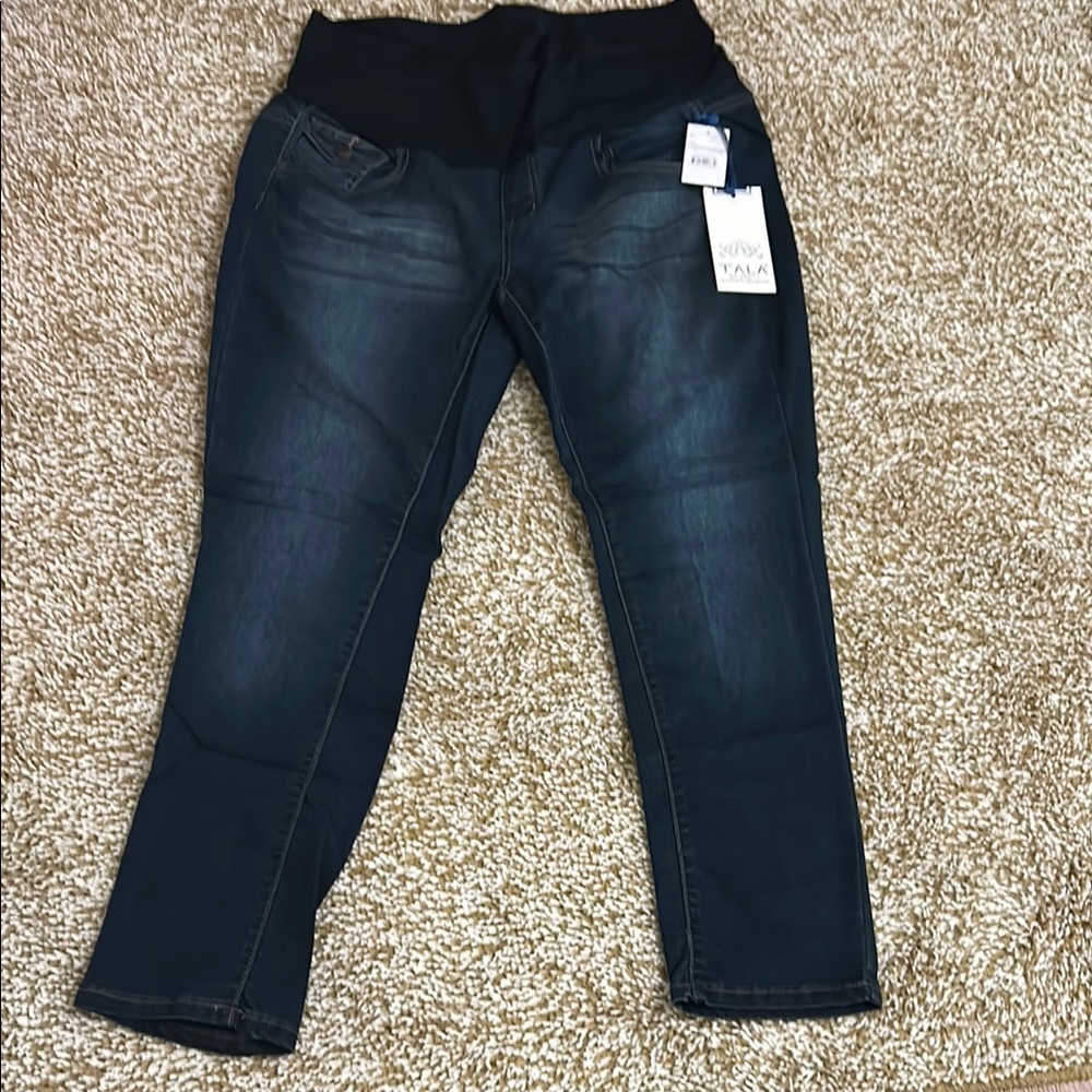 TALLIA Black Straight Leg Jeans Comfortable Fit